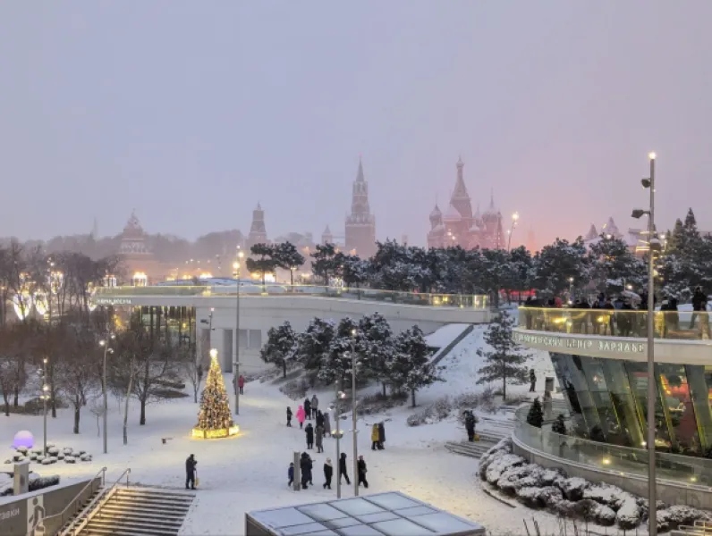 Москва: первое января