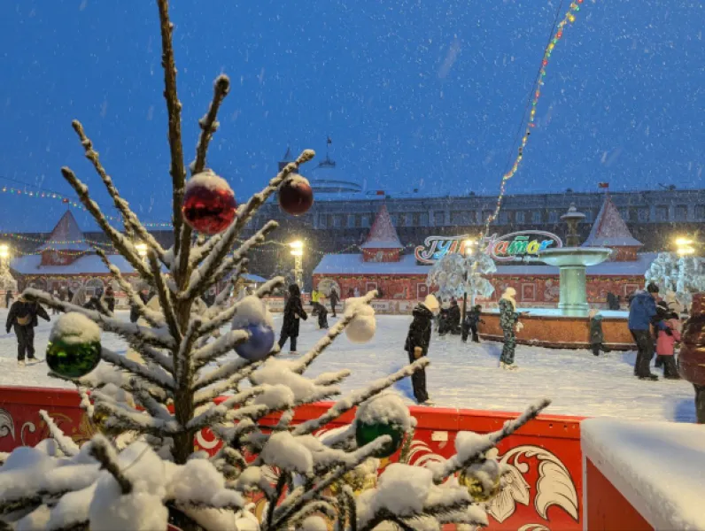 Москва: первое января