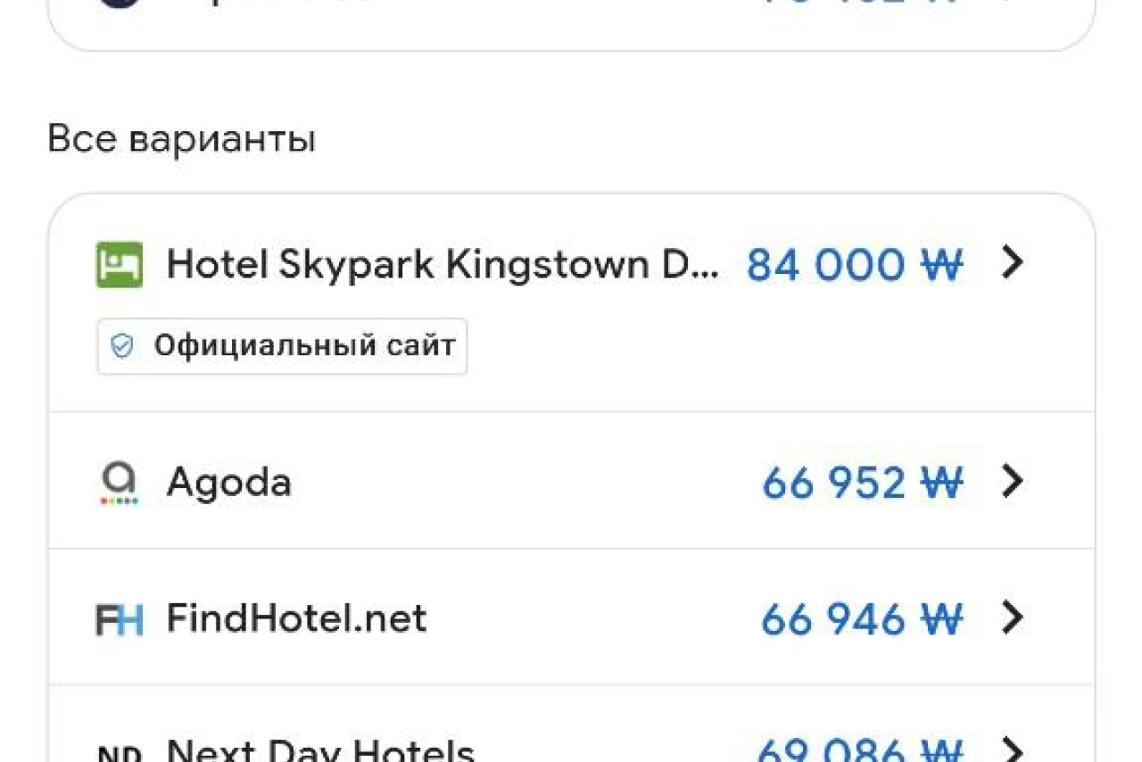 Цены на отели: как Google помогает сэкономить на путешествиях