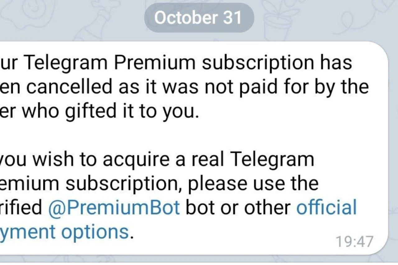 Telegram отменил подаренные подписки: что делать, если вам подарили премиум?