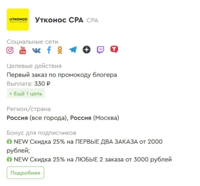 Инфлюенсер-платформы: промокоды и правила