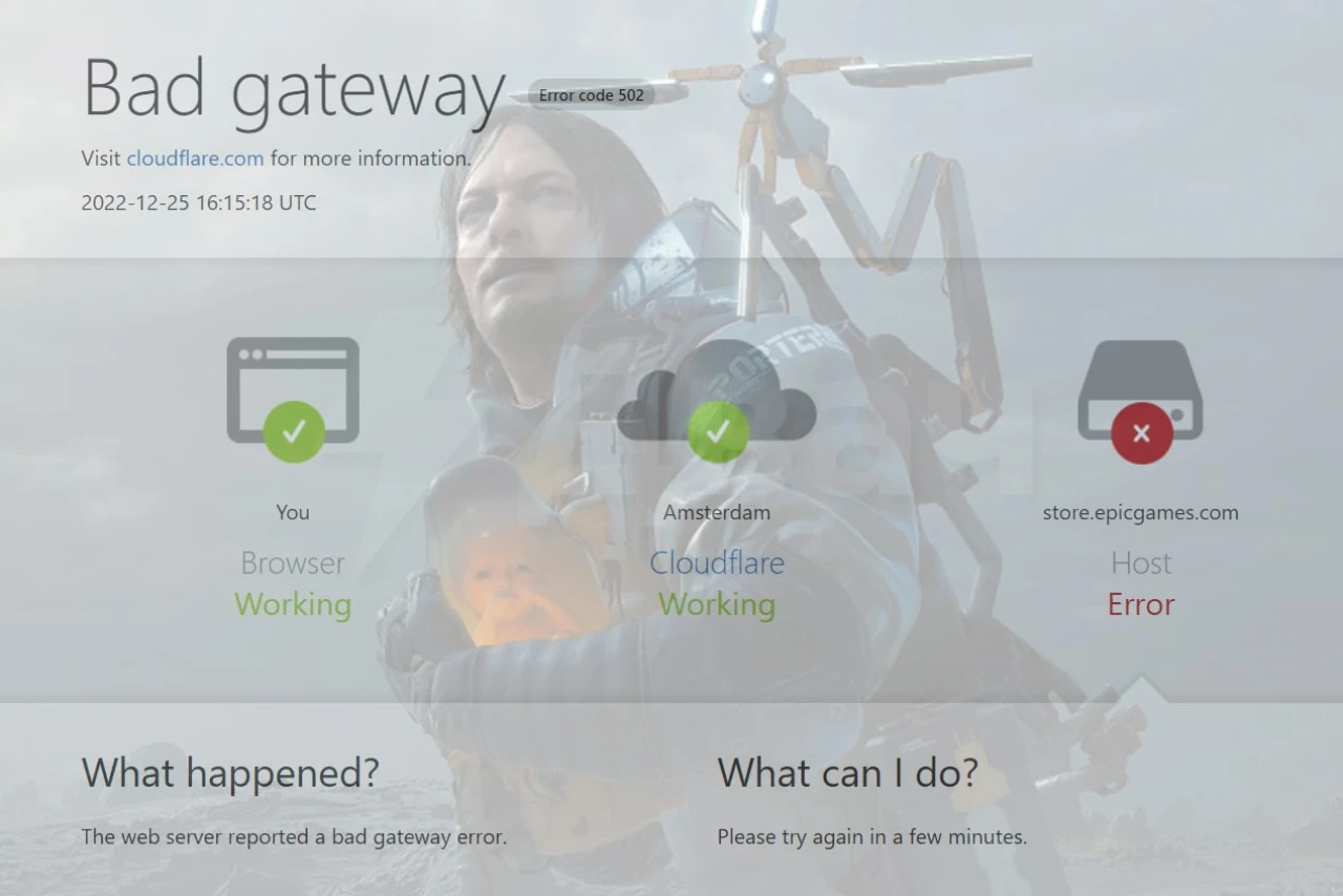 Epic Games Store раздает Death Stranding, но сайт не выдержал нагрузки