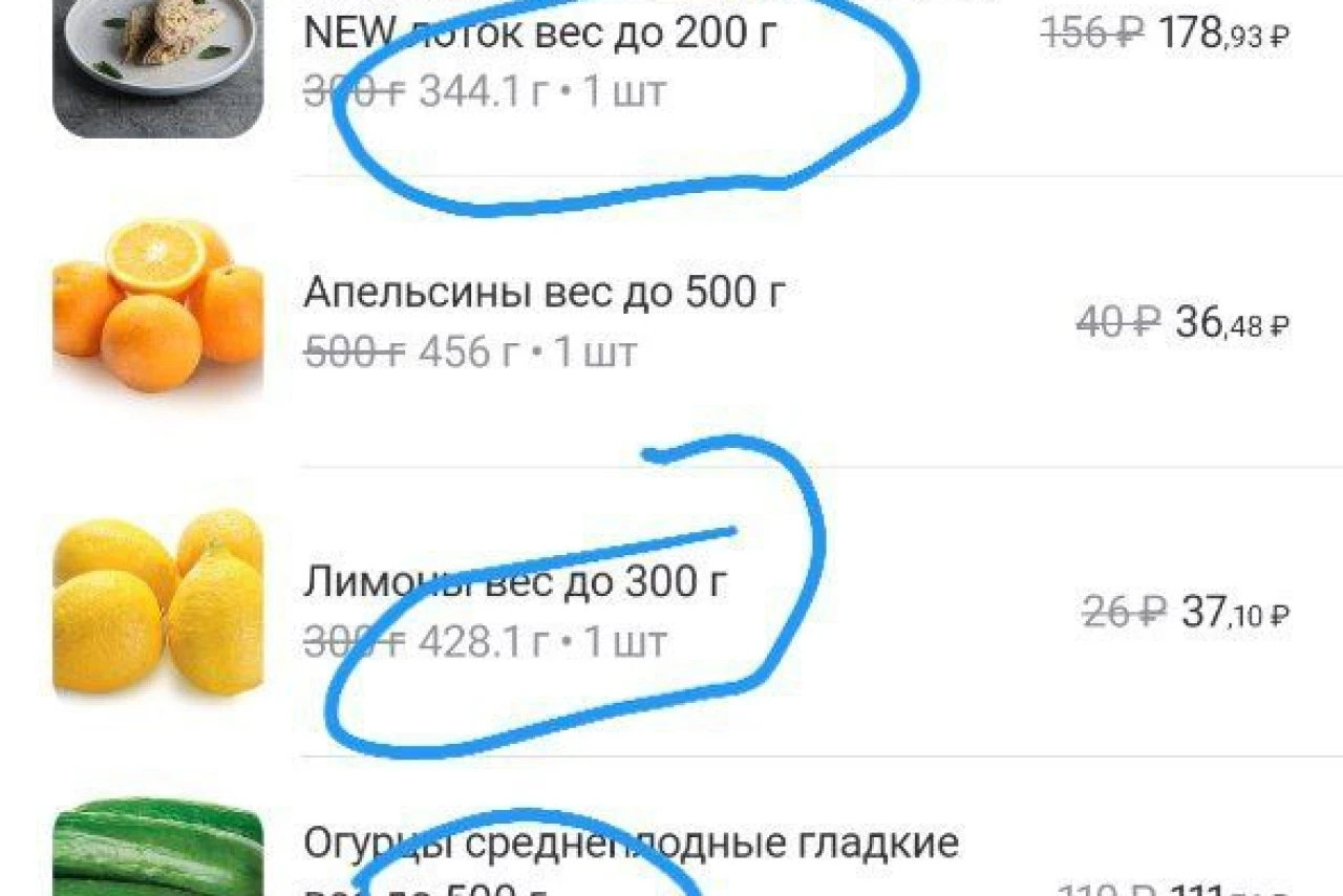 Весы и сборщики Ленты: сюрпризы с весом продуктов