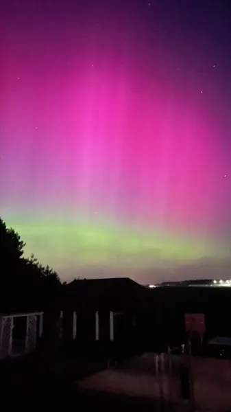 Северное сияние в Минске: фото и видео
