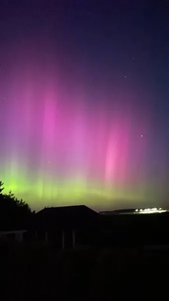 Северное сияние в Минске: фото и видео