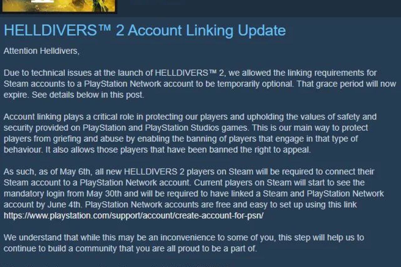 Как Sony «защитила» игроков Helldivers 2: рейтинг рухнул, а миллионы остались без игры
